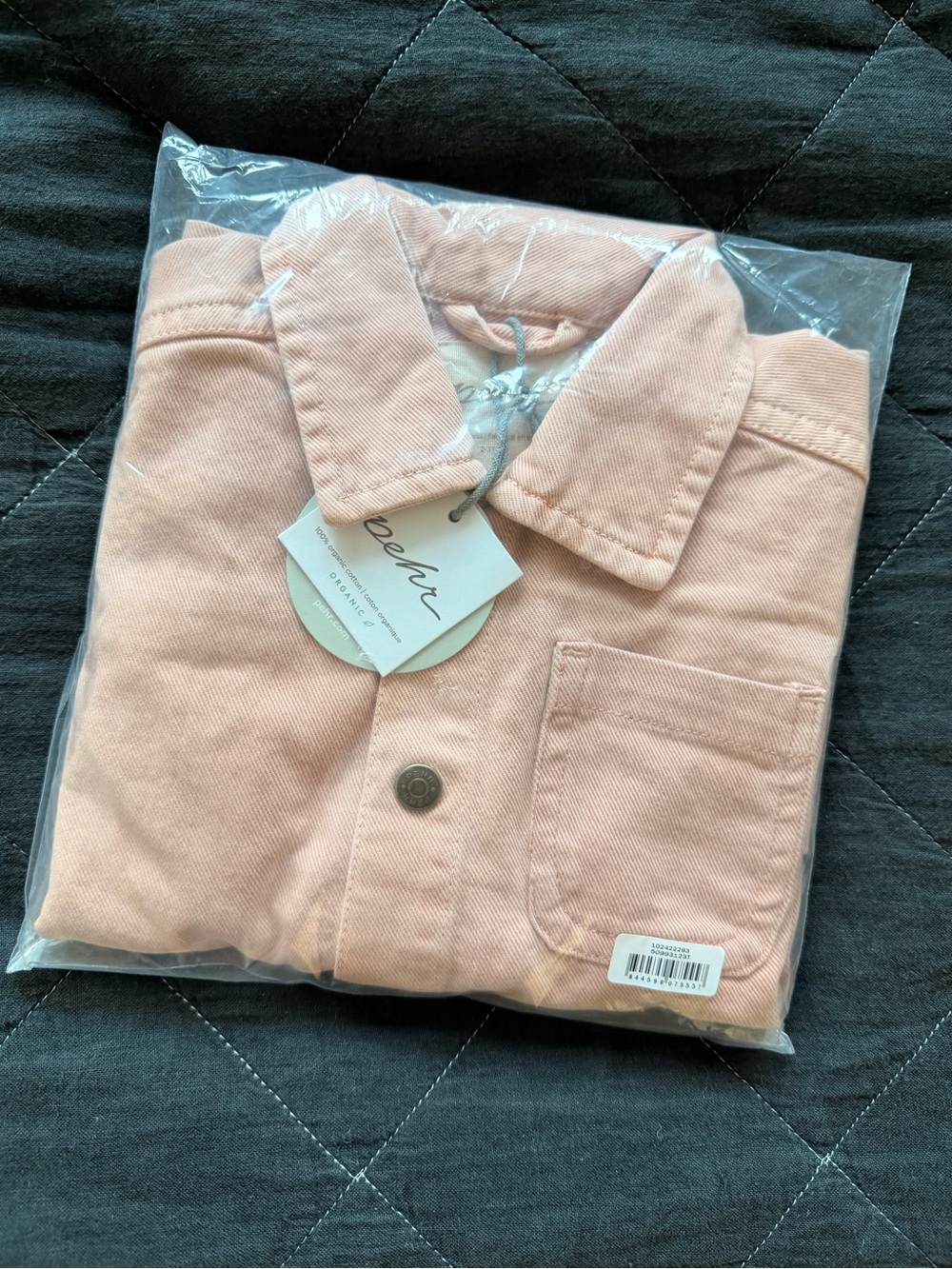 NWT 2-3T Pehr vintage twill button up chore jacket